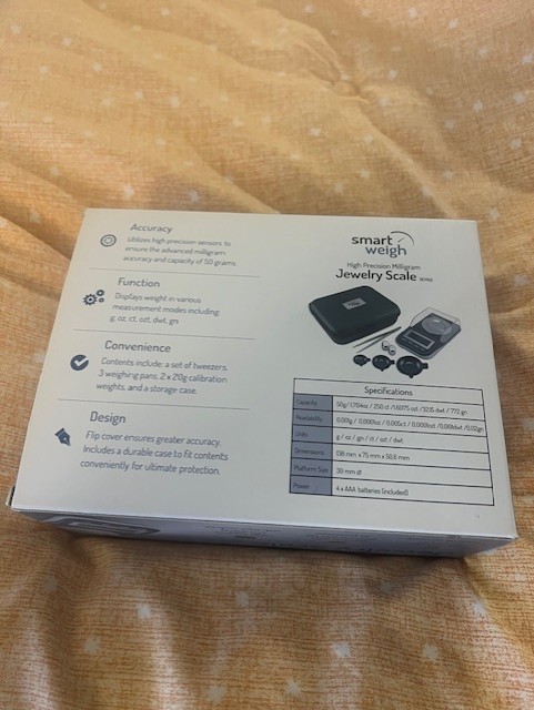 Smart Weigh 50g x 0.001 Grams, Premium High Precision Digital Milligram Scale, I