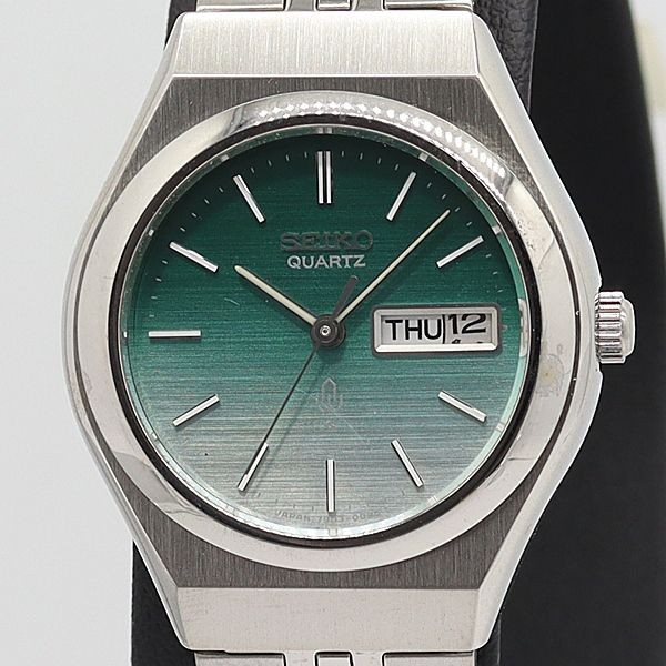 Dead Level Approximately 25 000 Seiko QZ 7903 0110 Day Date Rare Antique Green D