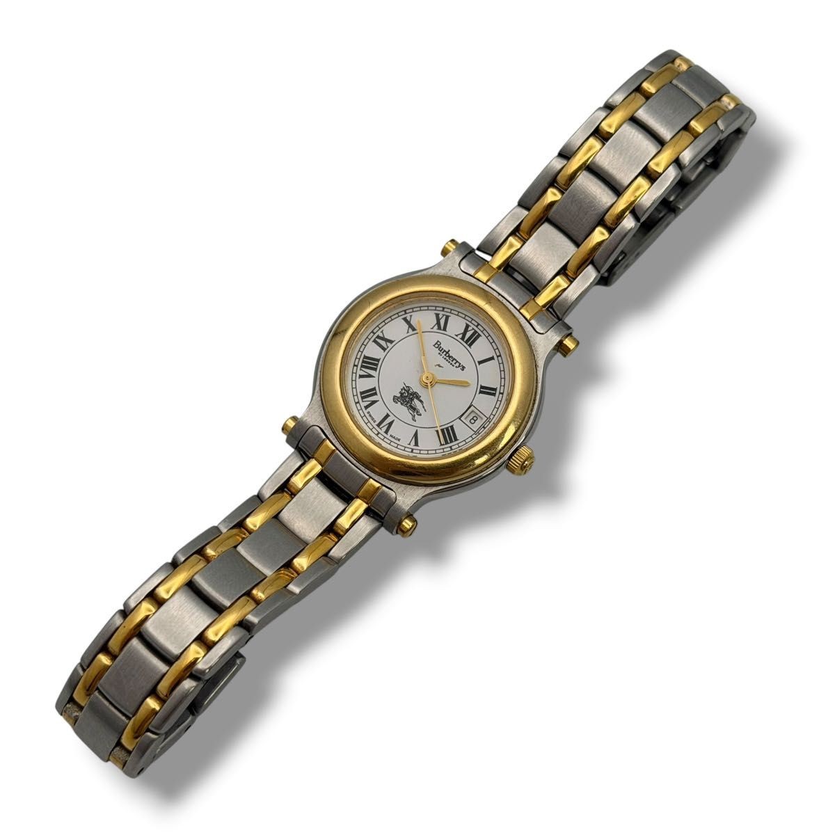 Working Burberry Analog Quartz Women’s Watch White Dial Combination