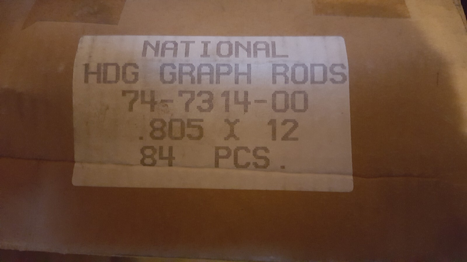 10 High Density Graphite Electrodes, Rods, D 20 x L 300 mm / 0,8”x12”, US made
