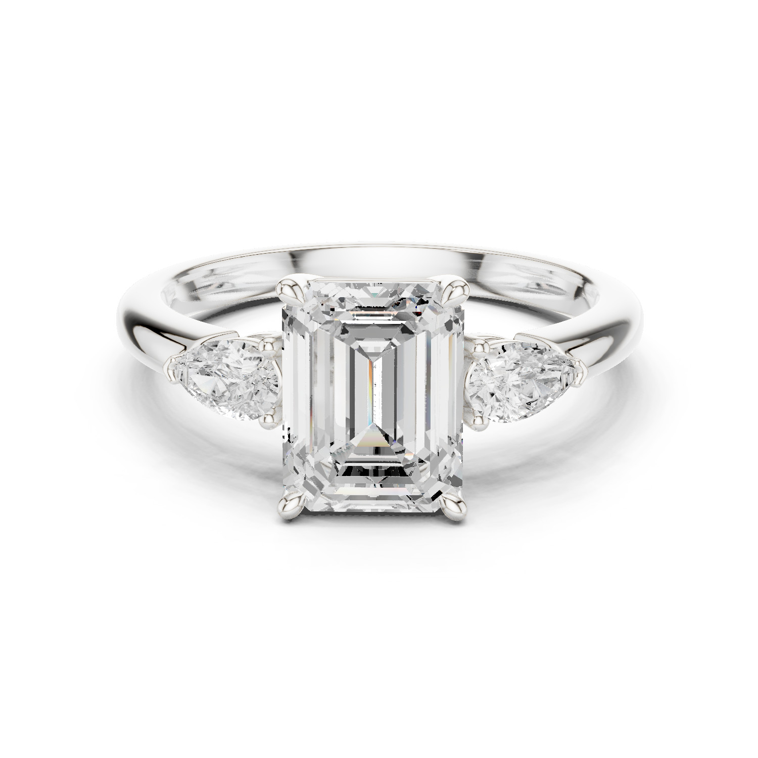 TCW 2.50 Ct VVS1 Lab Grown Diamond Ring Women Engagement Jewelry14K Gold Over