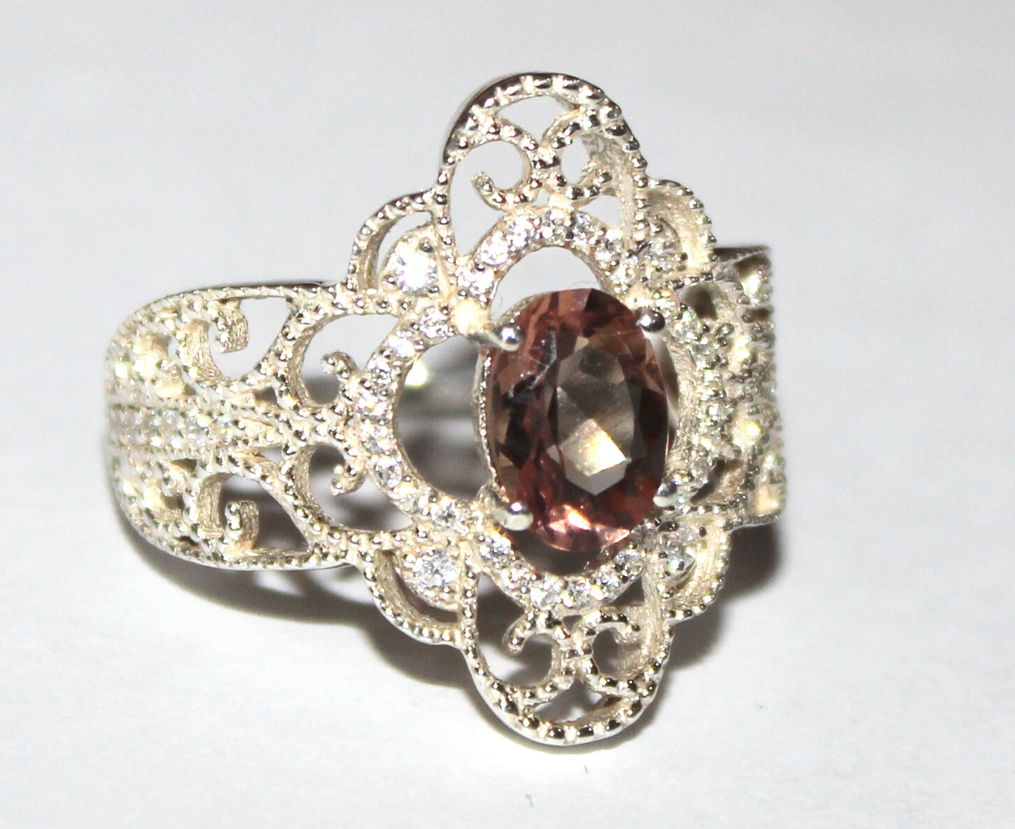 Genuinely Color Change Russian Zultanite 925 Silver Oval Ring, Alexandrite Ring