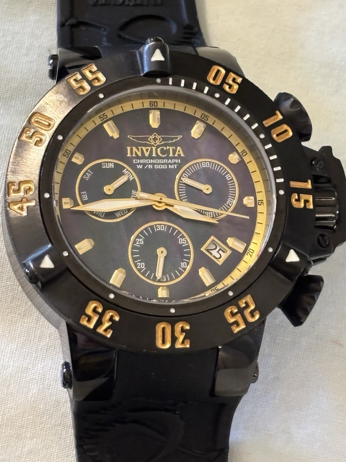 Invicta Subaqua Noma III Men’s Quartz Watch Black/Gold model 22920
