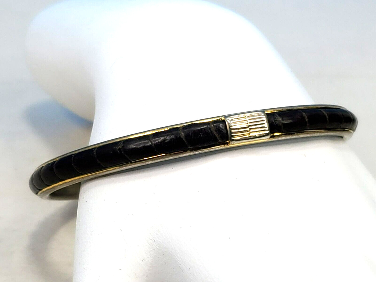 Maximo Florence Italy Bangle Bracelet Faux Snake Skin @ trueblue0080 -g89