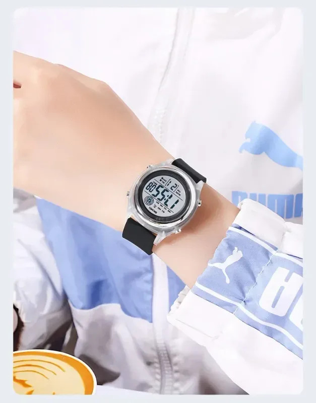 Waterproof Shockproof Sport Countdown Digital Wristwatch Women Stopwatch