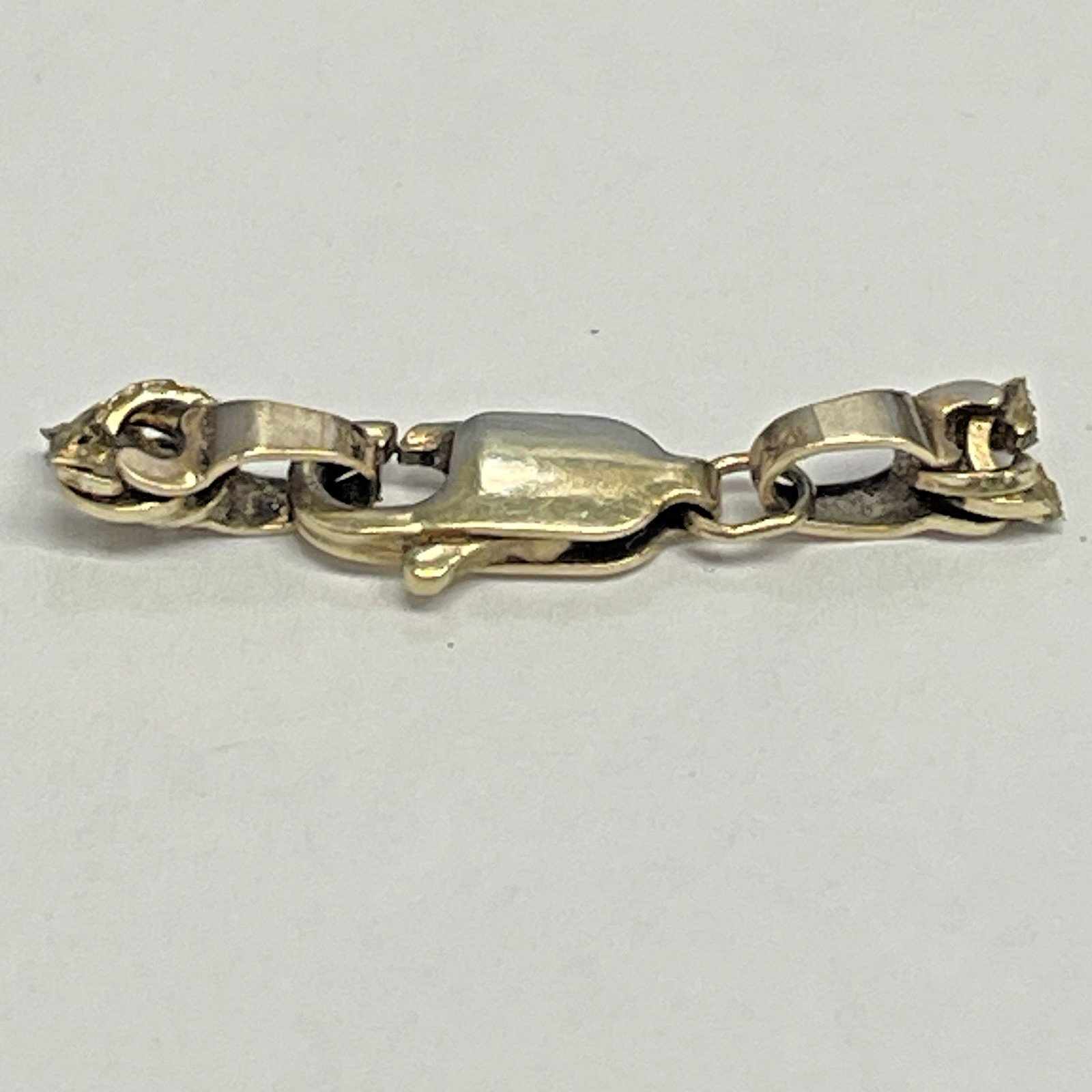 10k Yellow Gold Lobster Clasp & Jump Ring Chain End 4 x 10mm 0.5g