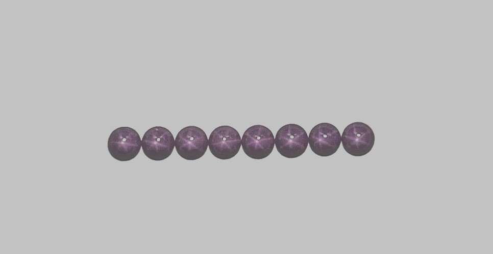 VINTAGE LOT OF 10 PIECES 3.8-4 MM RED LINDE ROUND CAB STAR SAPPHIRES WHOLESALE