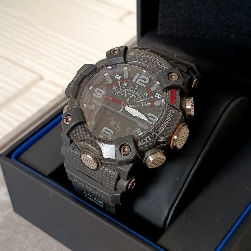 Casio G SHOCK Mudmaster GG B100 box and manual carbon core
