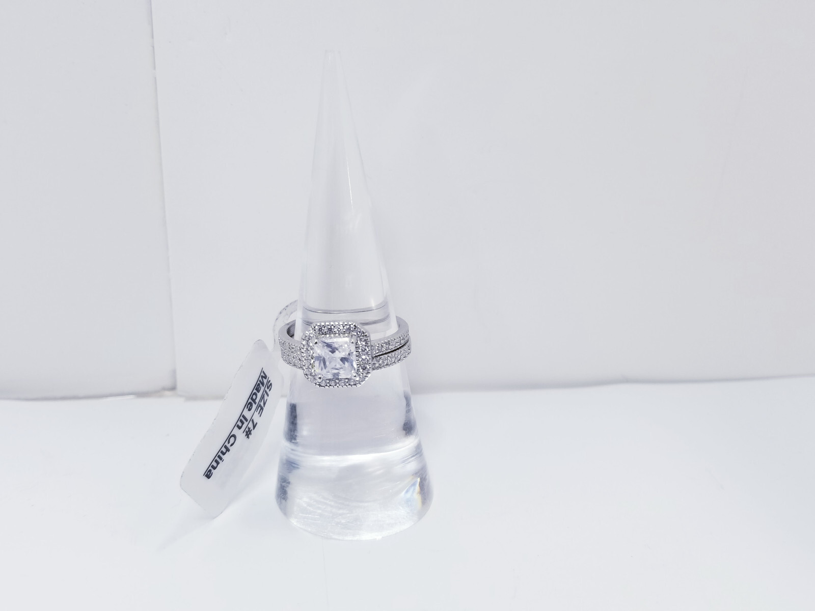 Mabella 925 Sterling Silver 2 Piece Ring Set