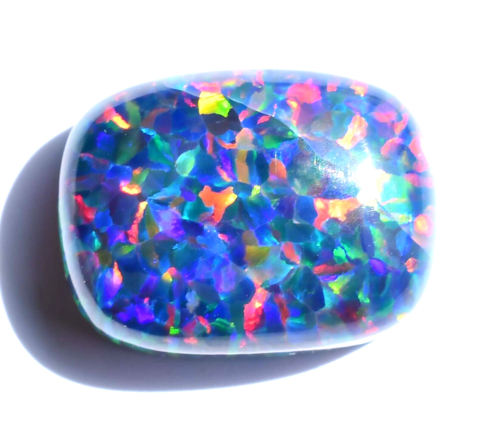 10.00 CT Natural Ethiopian Black Fire Opal Certified Very Rare Precious Gemstone