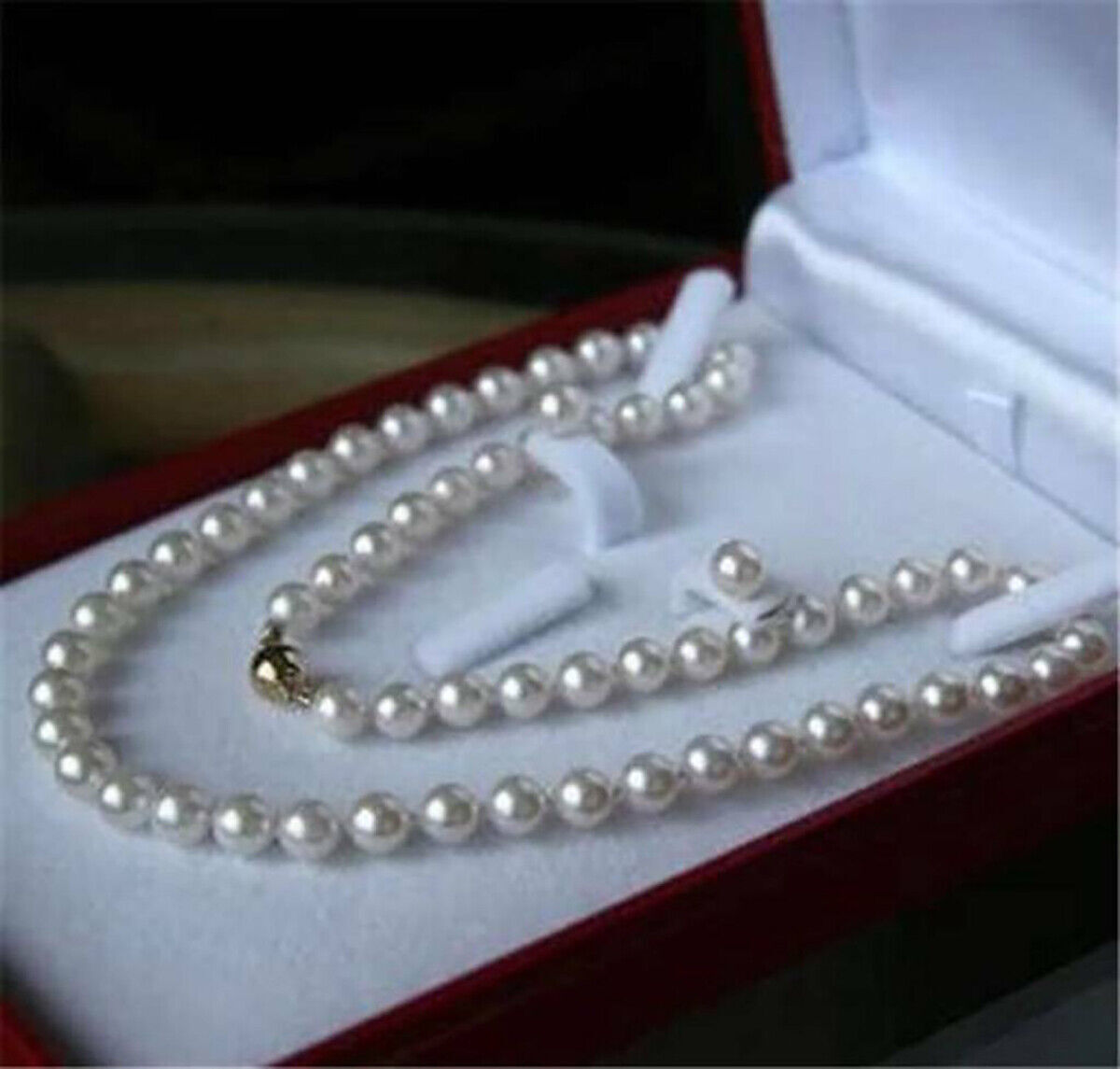 5 Colors Real Natural Multicolor Cultured Pearl Necklace Earrings Set 14-48 In
