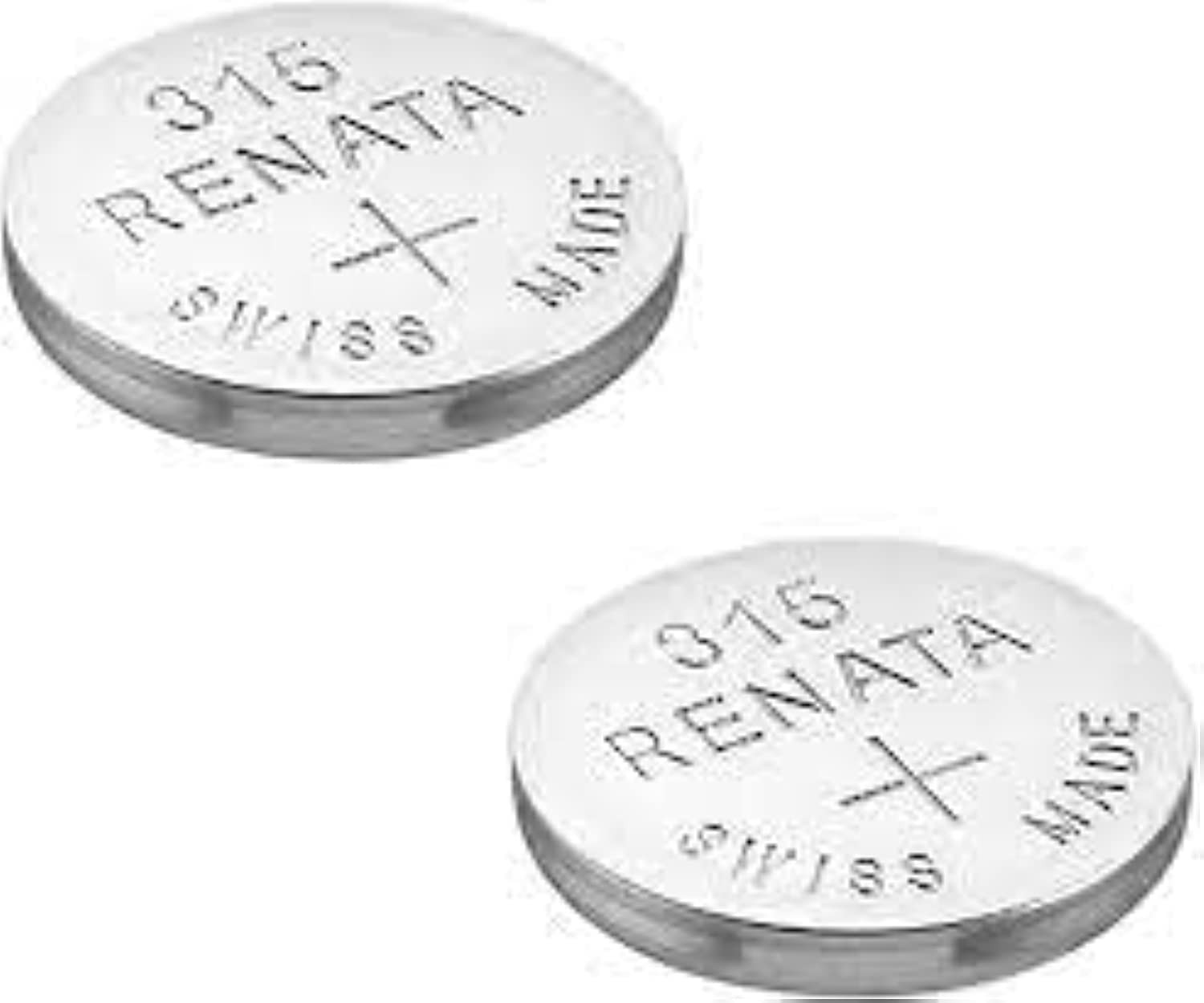 Renata 315 SR716SW Batteries – 1.55V Silver Oxide 315 2 Count (Pack of 1)