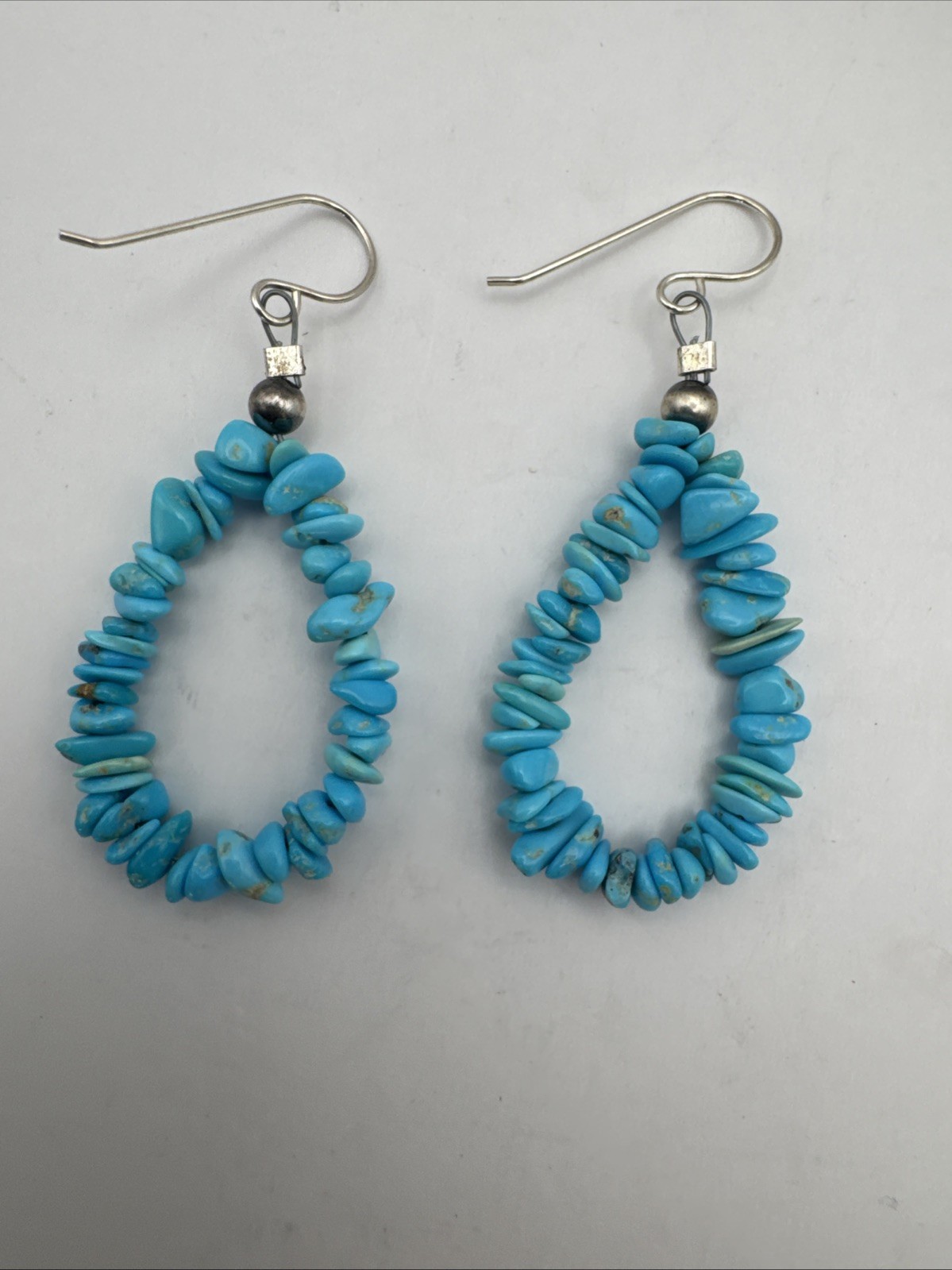 Turquoise Nugget Drop Earrings