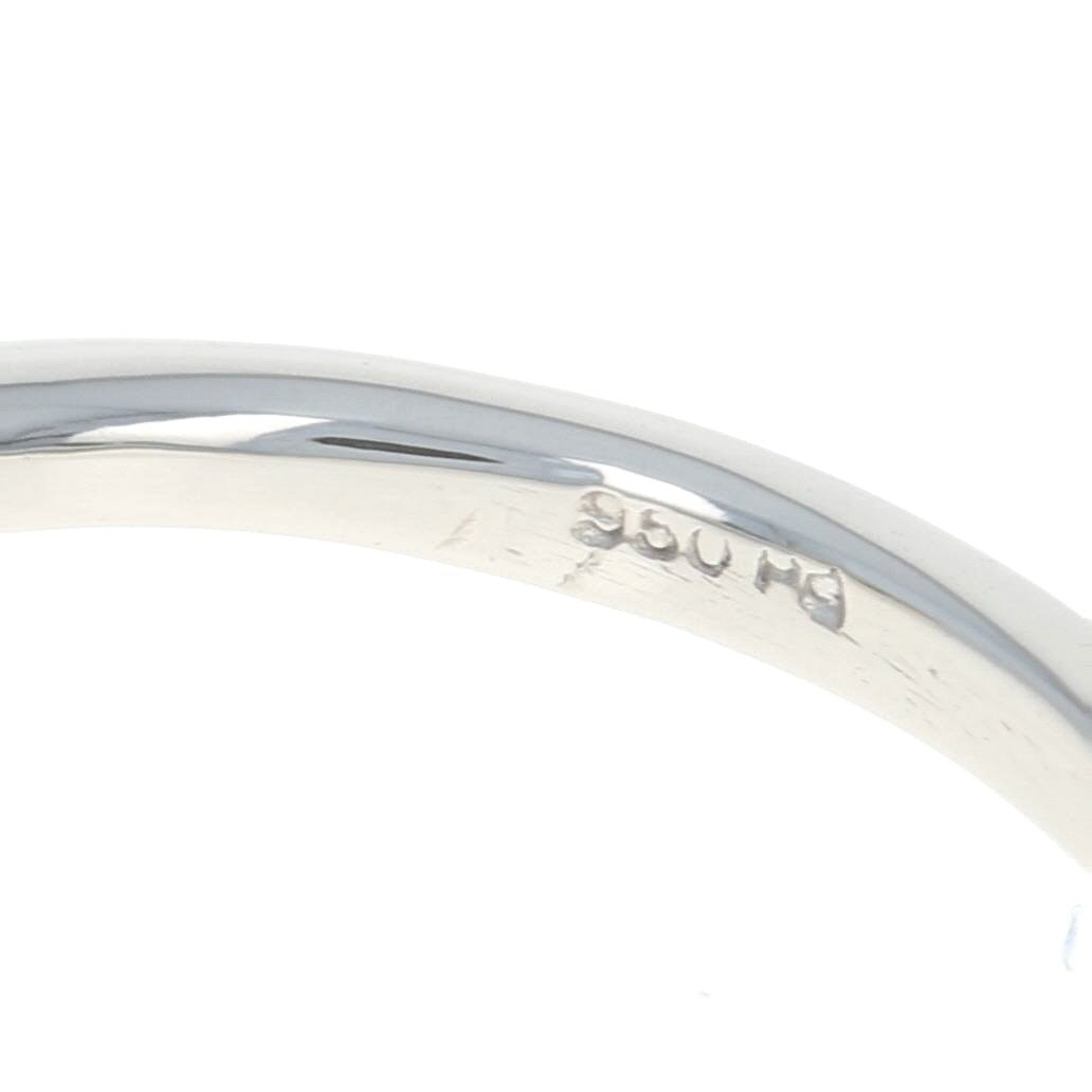 Palladium Diamond Halo Bypass Engagement Ring – 950 Round Brilliant Cut .37ctw