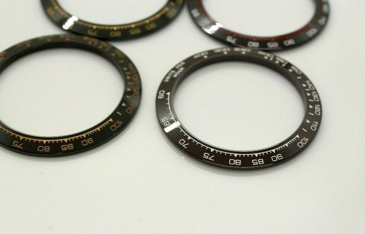 Ceramic Bezel Inserts Fits for Rolex Daytona Rose Gold, White Red , Black White