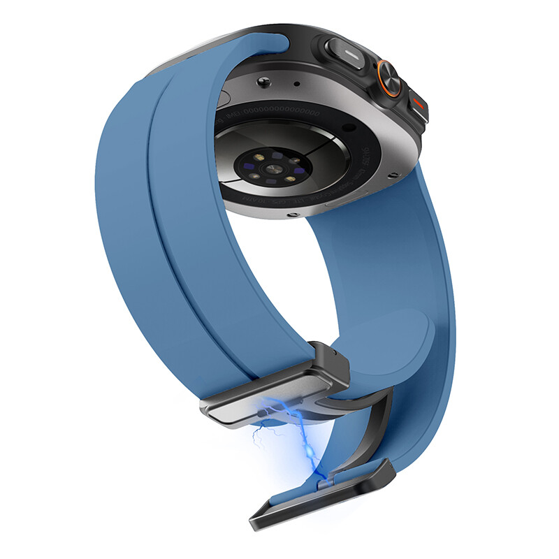 Magnetic Buckle Strap For Samsung Galaxy Watch Ultra 47mm Premium Silicone Band