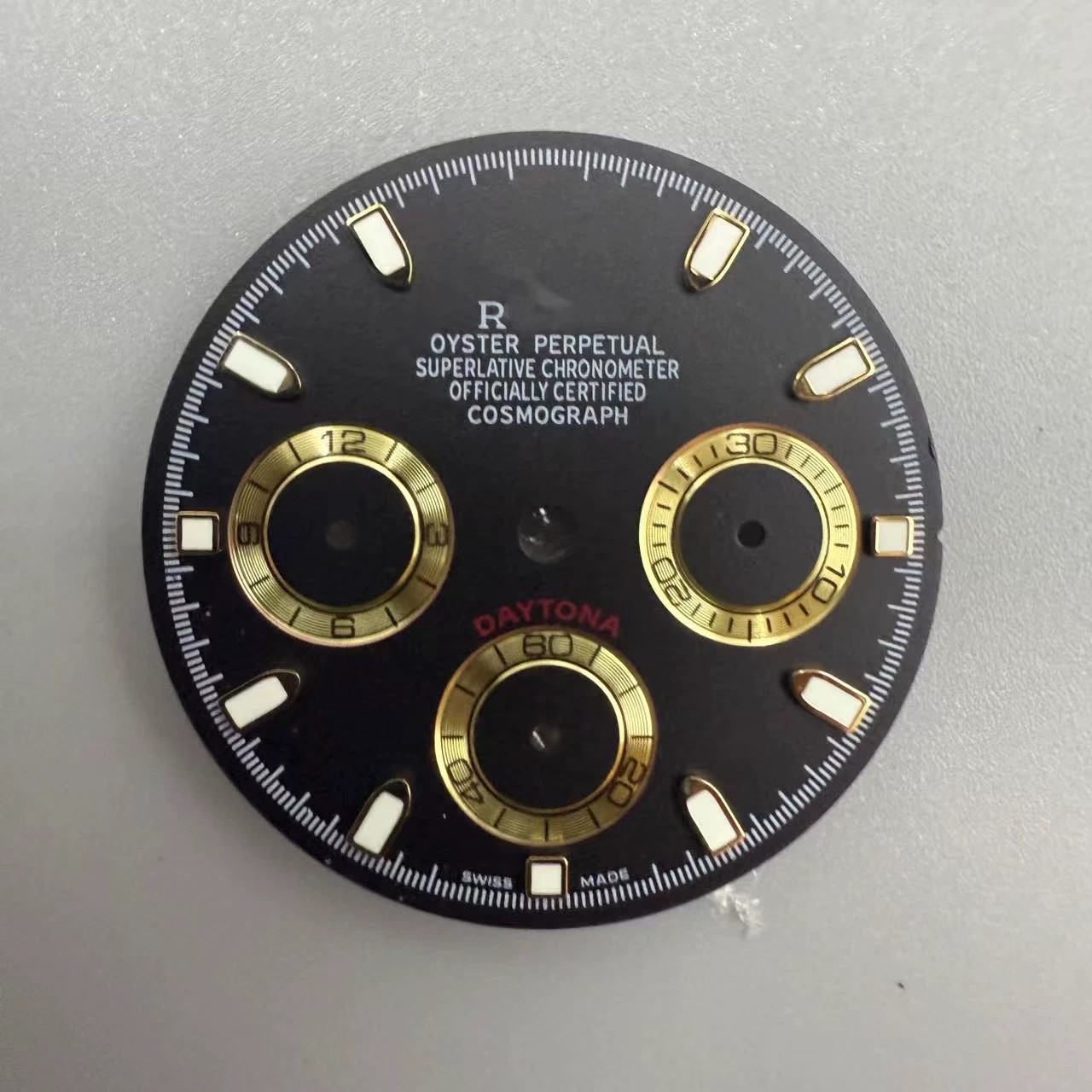29.5mm Multi-functional Watch Dial Green Luminous For VK63 Movement Watch Parts