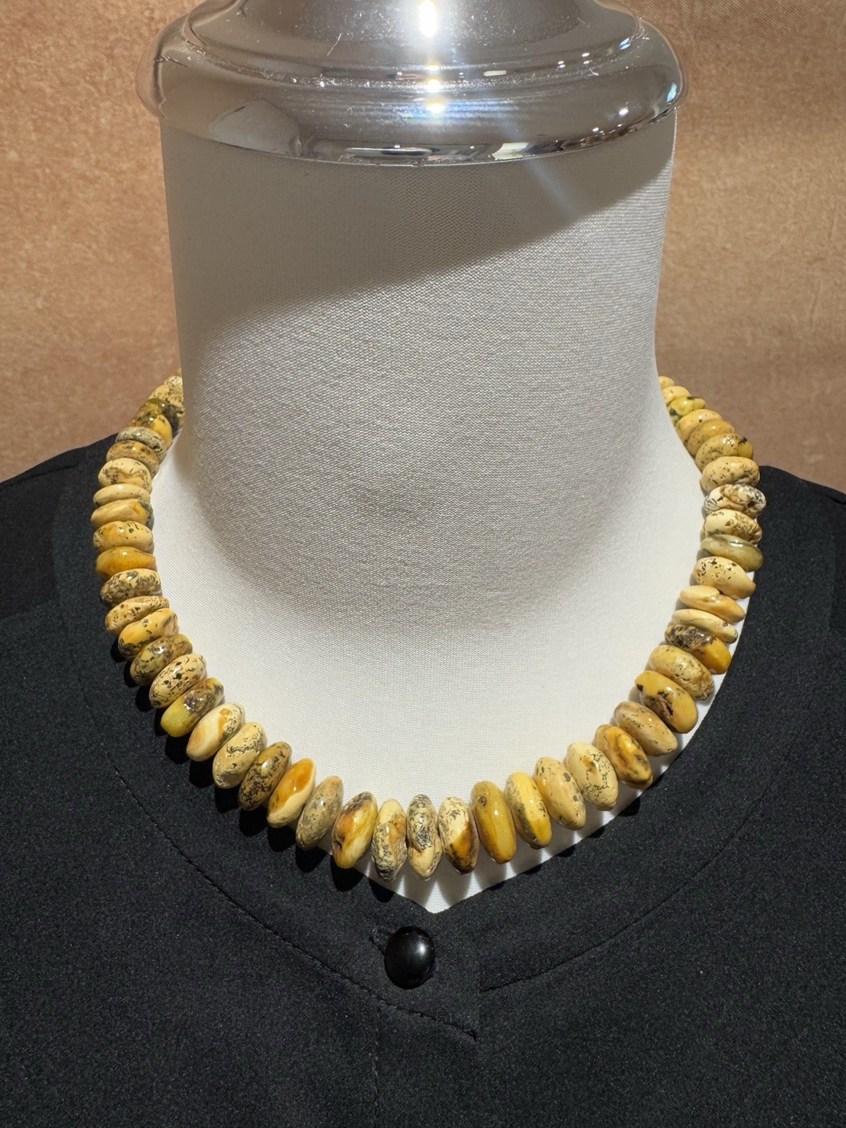 Natural Baltic Amber Bead Necklace- 42g 47cm