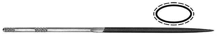 GLARDON-VALLORBE OVAL NEEDLE PRECISION FILES -160MM- CUTS 00-0-1-3-4 LA2409