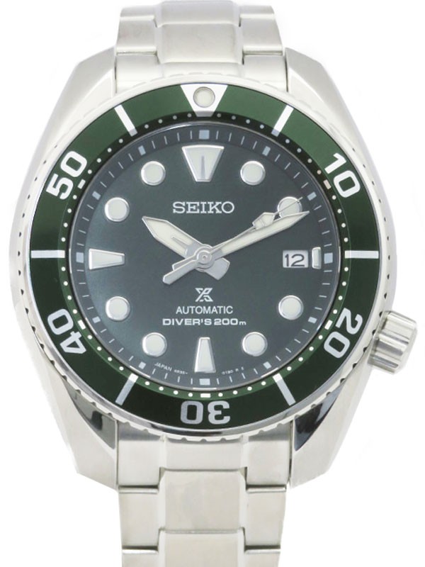 Seiko Prospex SBDC081 6R35-00A0 Automatic Diver Watch Green Bezel – Used, Japan