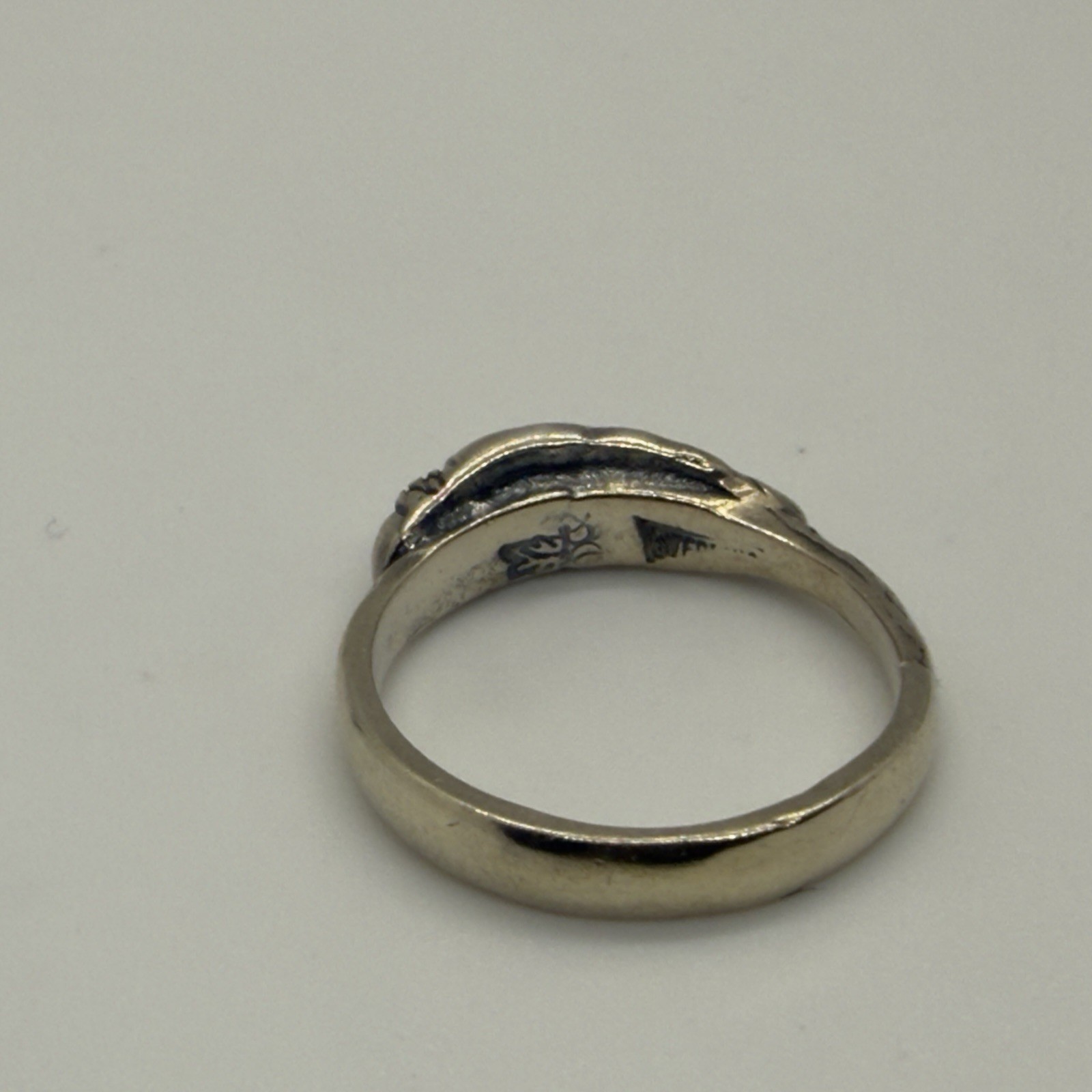 Vintage Landstrom’s TRJ Black Hills Gold 12K Tri-Color Leaf Sterling Silver Ring