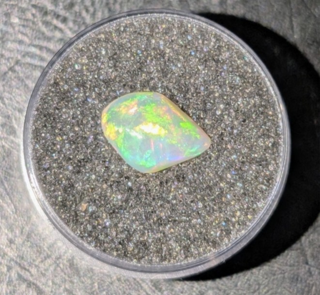 1.47 Carat Hand Polished Welo Ethiopian Opal (11.6mmX8.4mmX3.7mm)