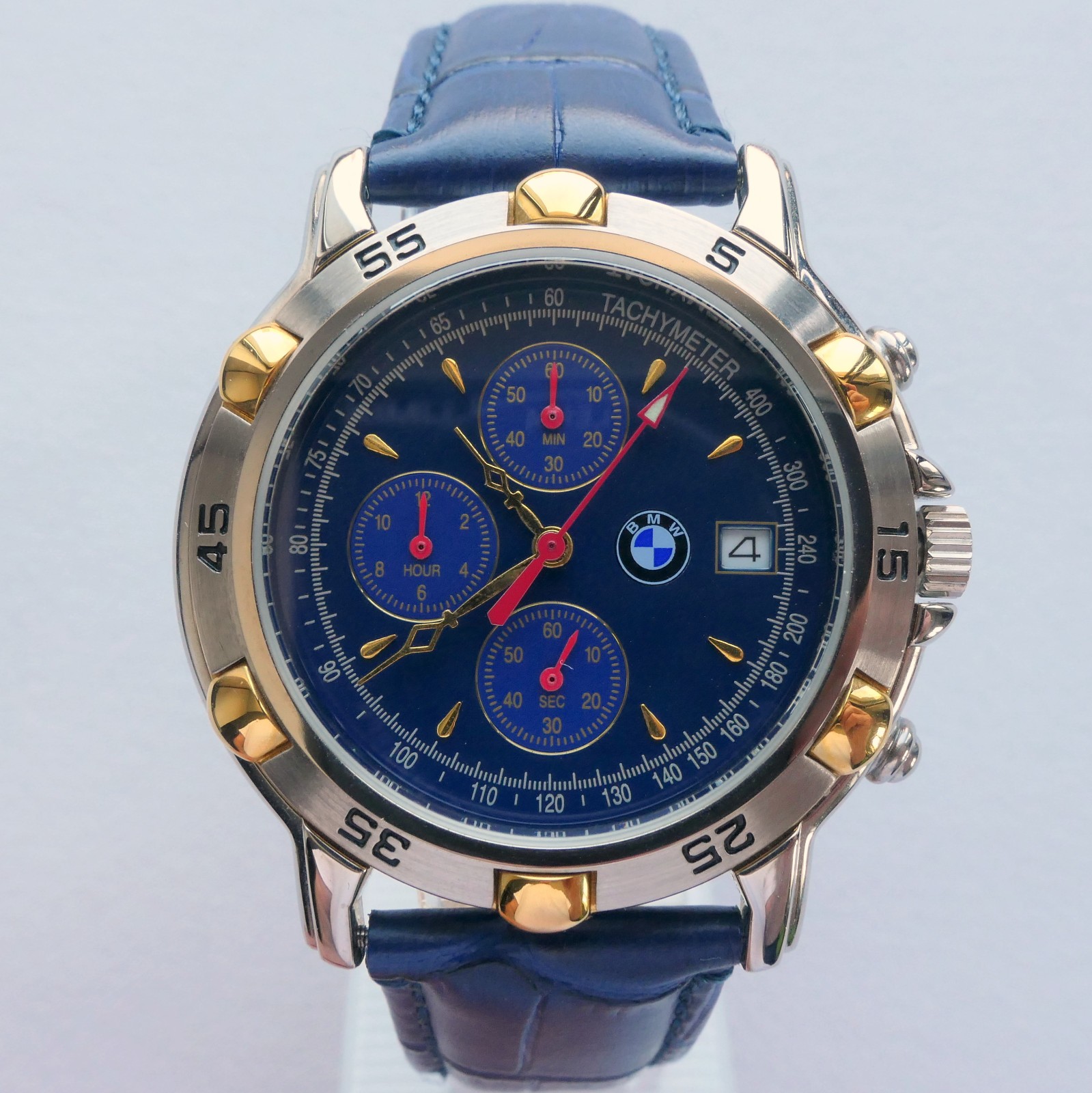 BMW Classic Retro Sport Car Accessory Design Made in Germany Watch Chronograph