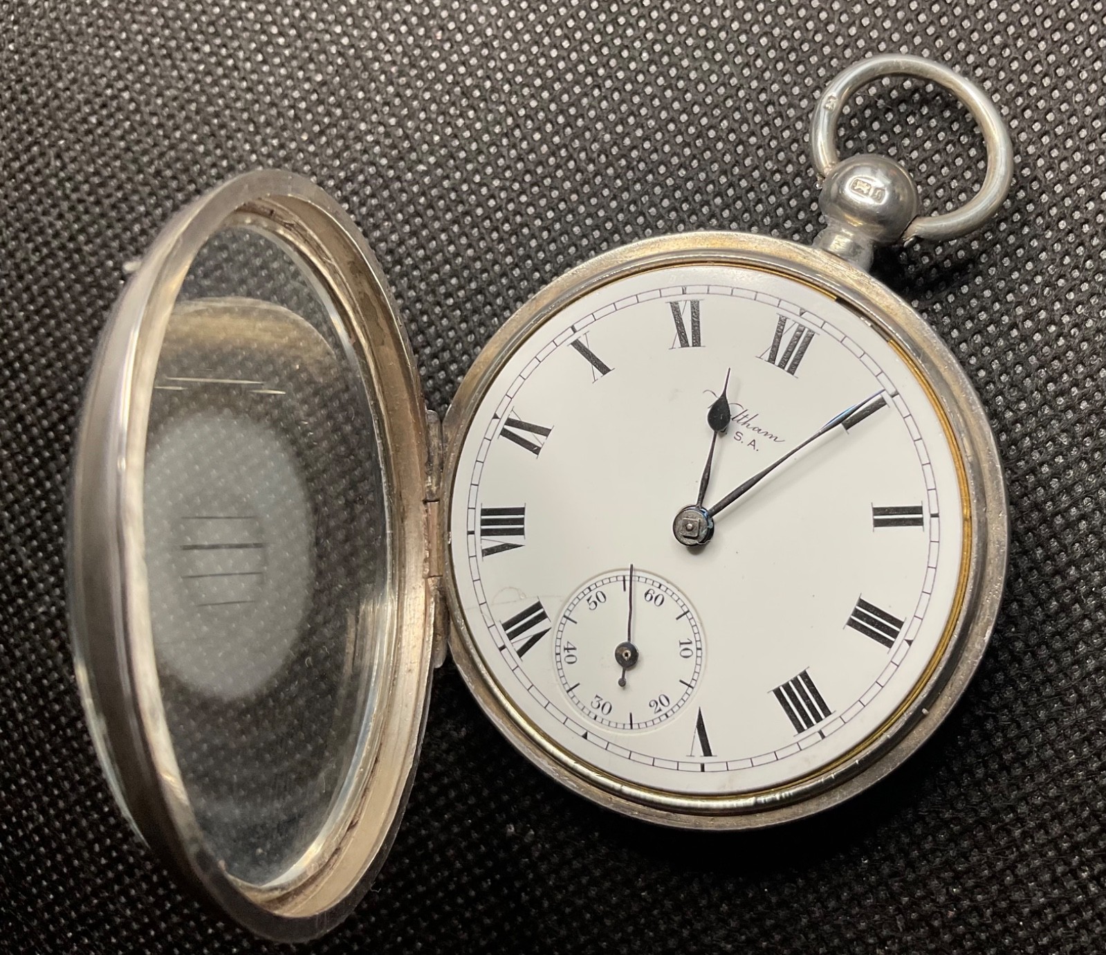 c.1882 Waltham Sterling Silver model 1877 size 18 model 1877