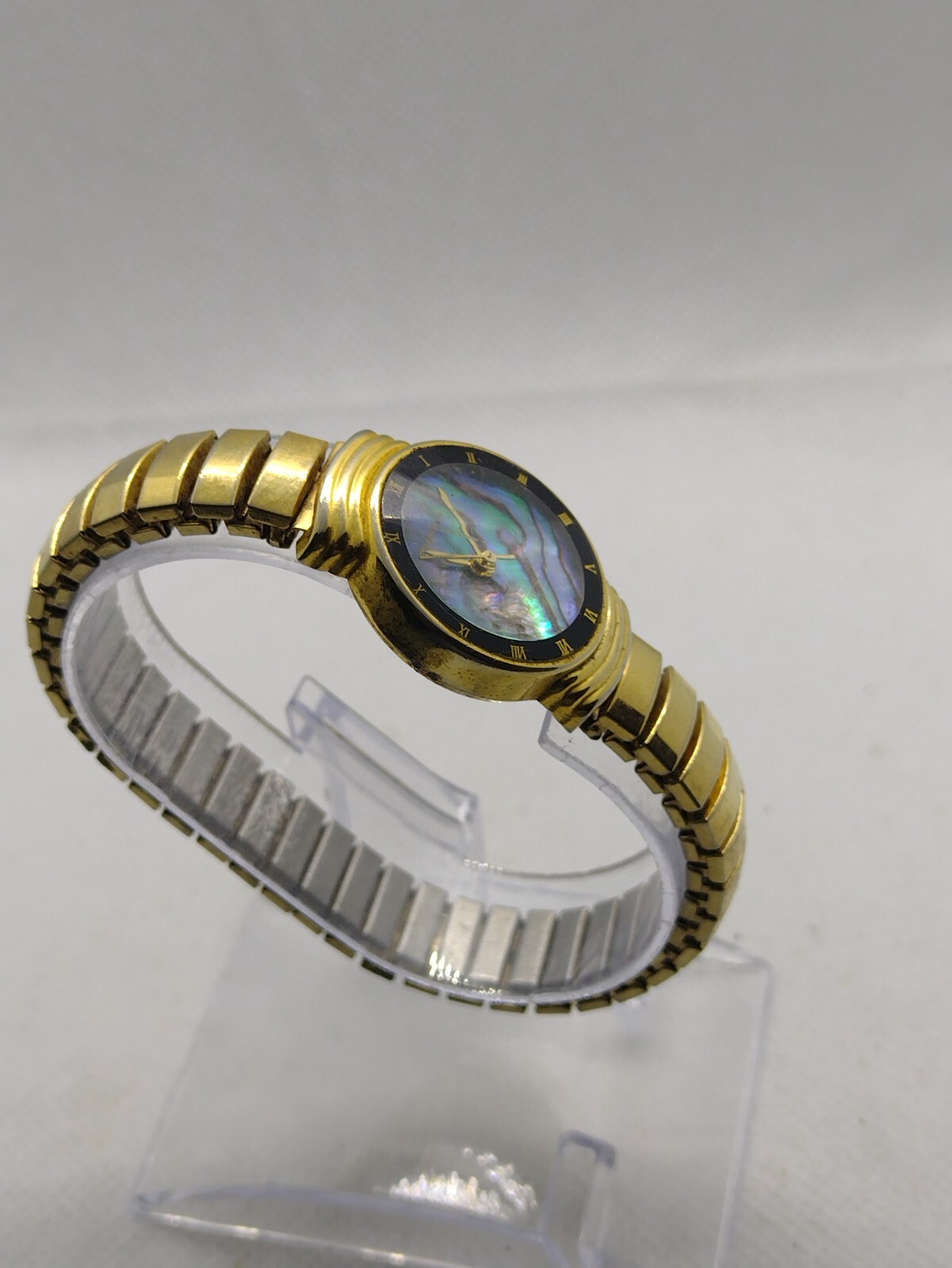 Milan Gold tone watch Chain Stretch Bracelet Strap Women girls female