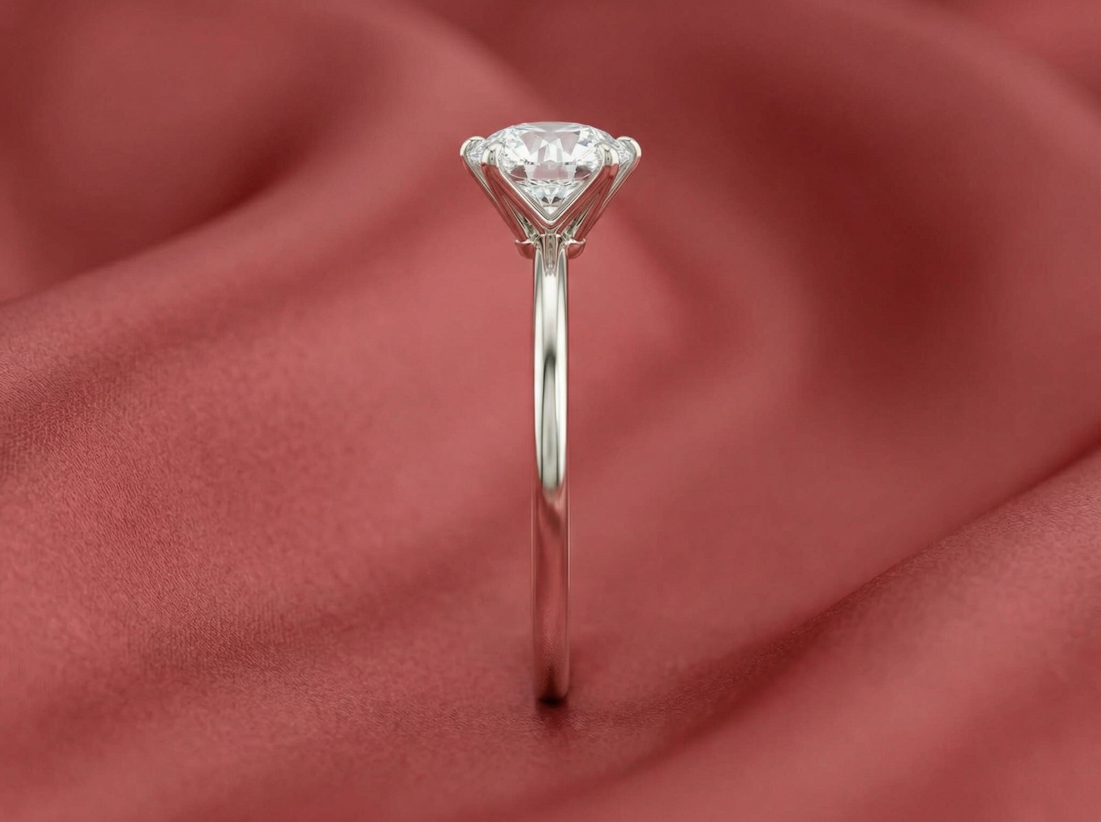 Radiant Charm Oval Cut Simulated Diamond Solitaire Ring For Proposal Anniversary