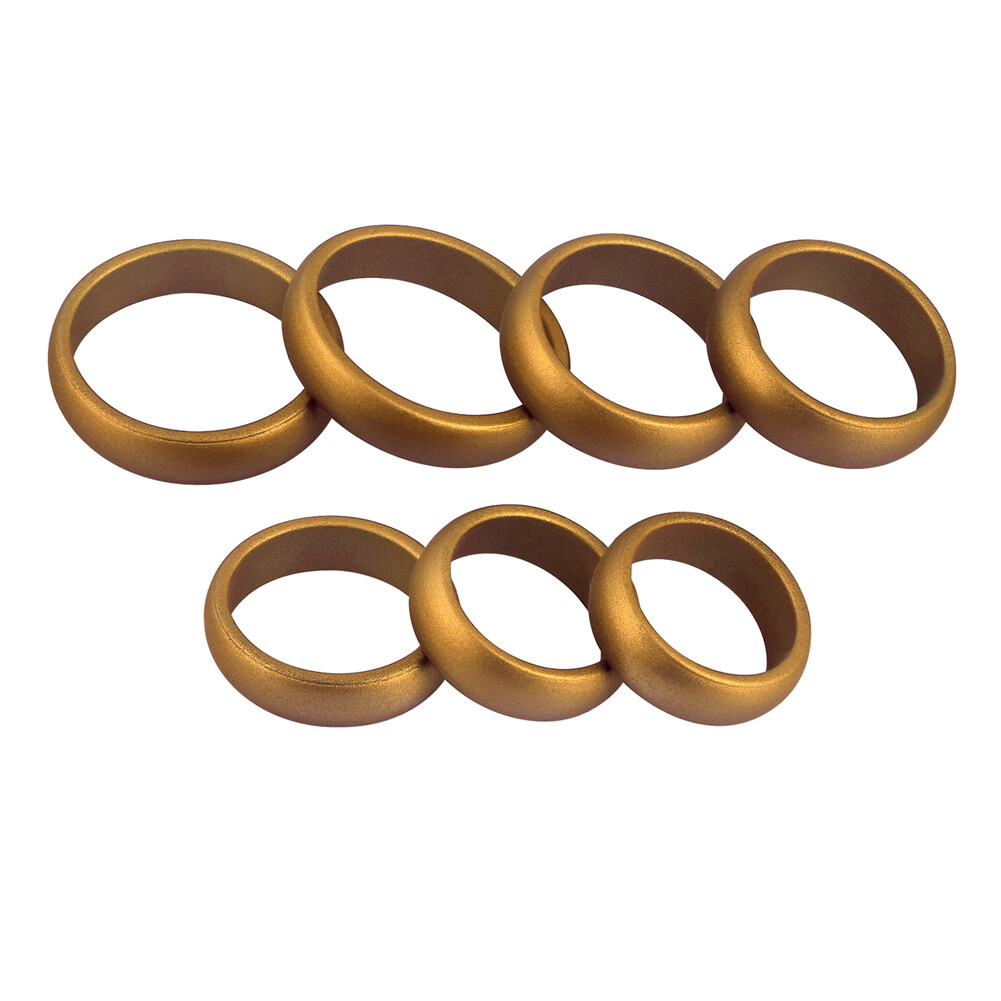 1pc 5.7mm Width Silicone Ring Flexible Rubber Wedding Finger Band for Women Men