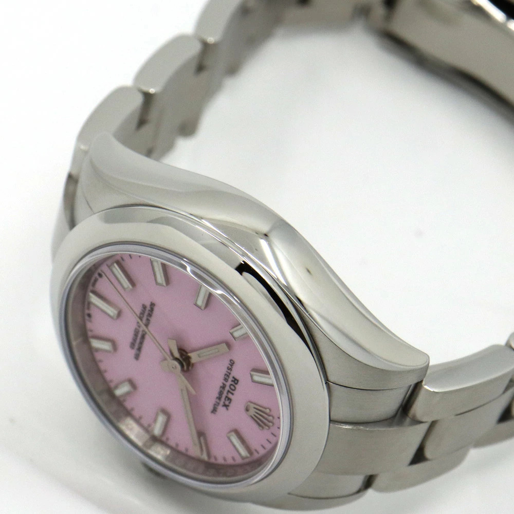 ROLEX Oyster Perpetual 28 276200 Pink Automatic Ladies Used Watch #61723