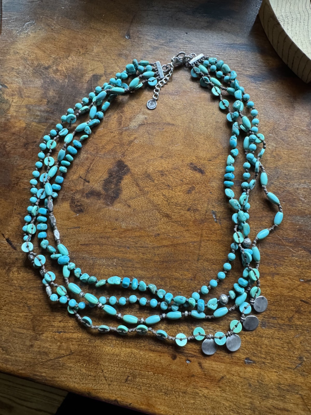 SILPADA N2886 “Tickle Me Turquoise” Necklace Turquoise, Magnesite & Silver
