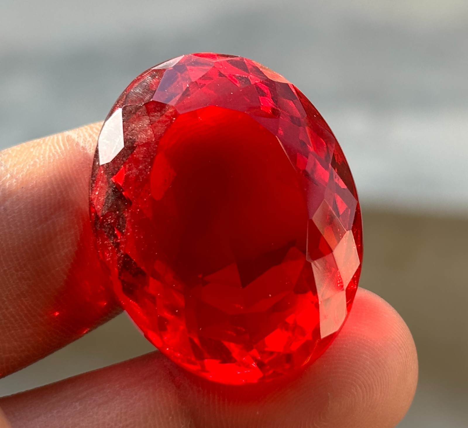 Oval Cut 89.60 Cts Orange Fire Opal Certified Translucent Mexican Loose gemstone