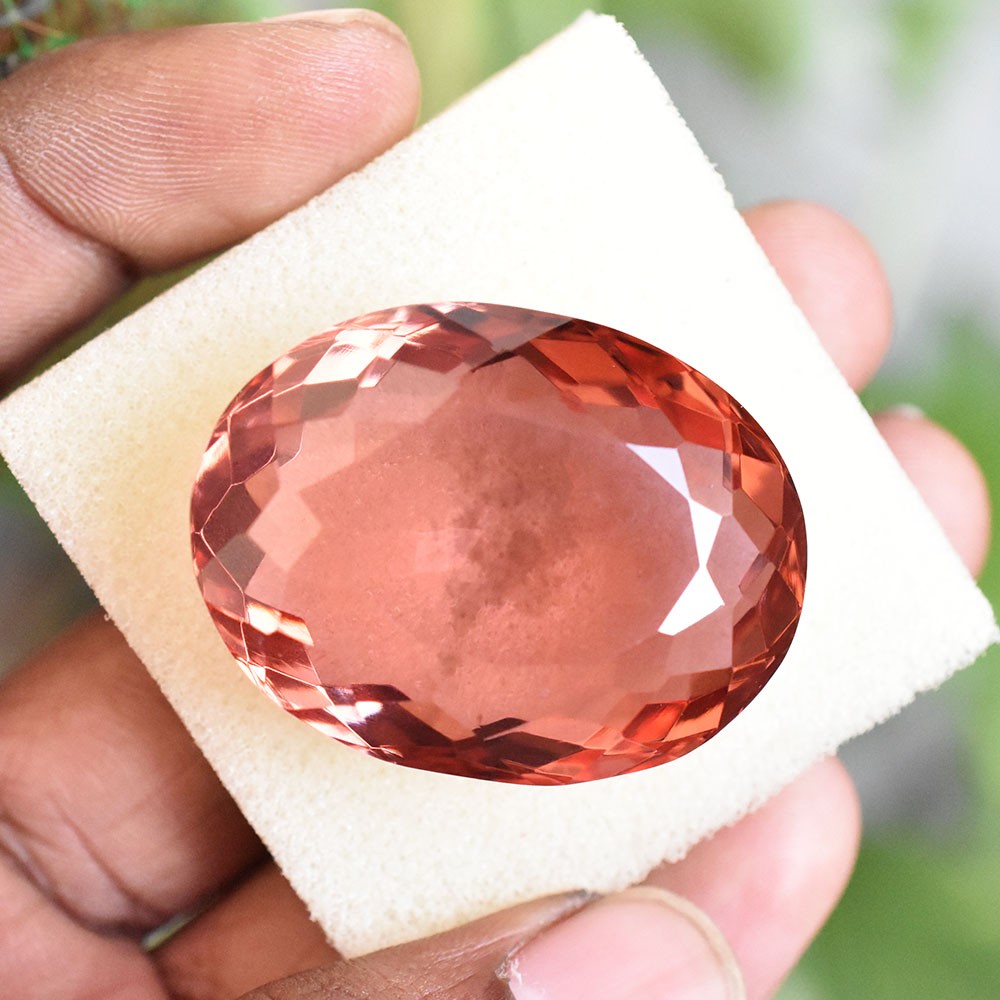 LAB-CREATED 124Ct Huge Oval Shape CERTIFIED Alexandrite Loose Gemstone