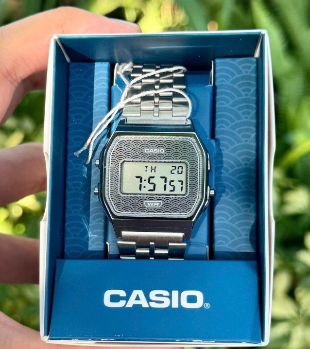 Casio A159WEVJ-7D Grey Digital Stainless Steel Classic Design Unisex Japan Watch