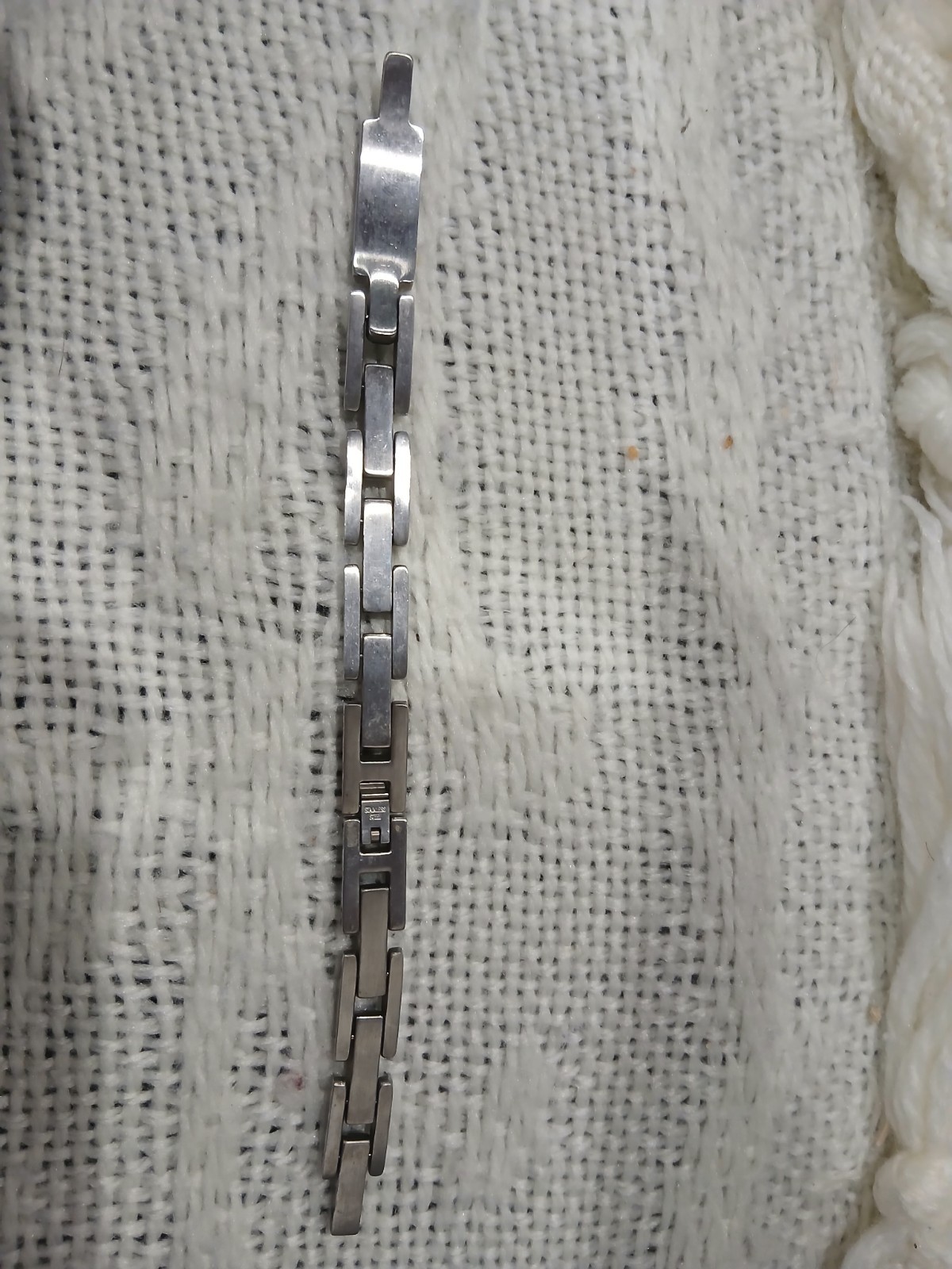 Original Men’s 4US Cesare Paciotti Steel Bracelet & Black Inserts