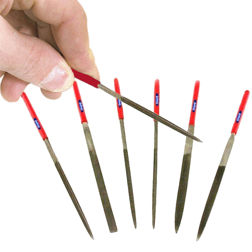 4″ Miniature Steel Needle File Se 6 Pc 2mm x 100mm Fine Cut Jewelry Craft