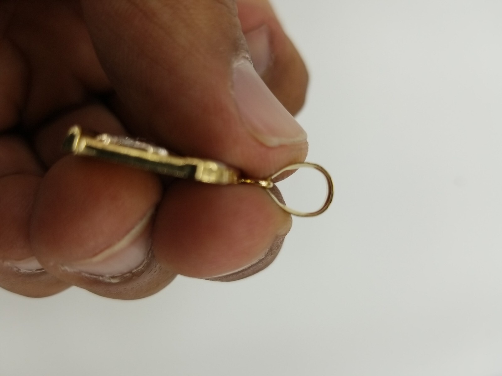 10KT Gold Last supper 2Tone pendant 4mm Bail 100% genuine Gold, New 2.6 grm