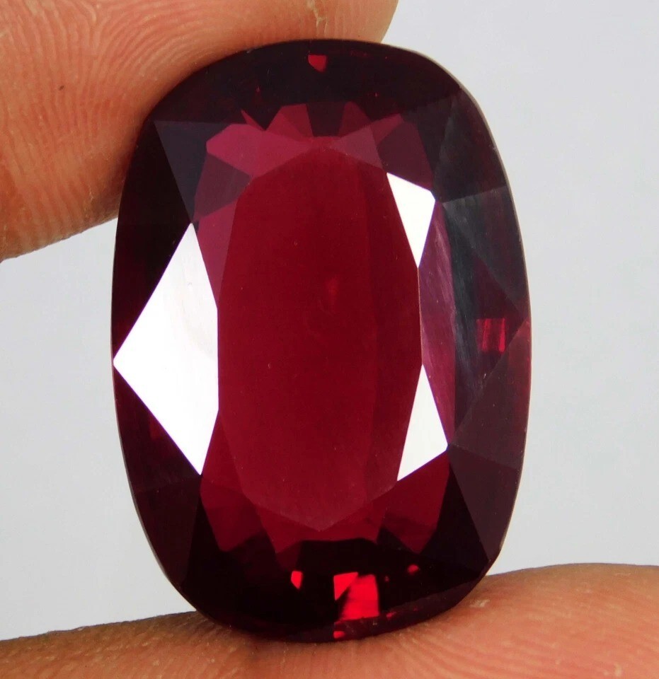Certified 100 Ct Natural BURMA Pigeon Blood Red Ruby Loose Gemstone