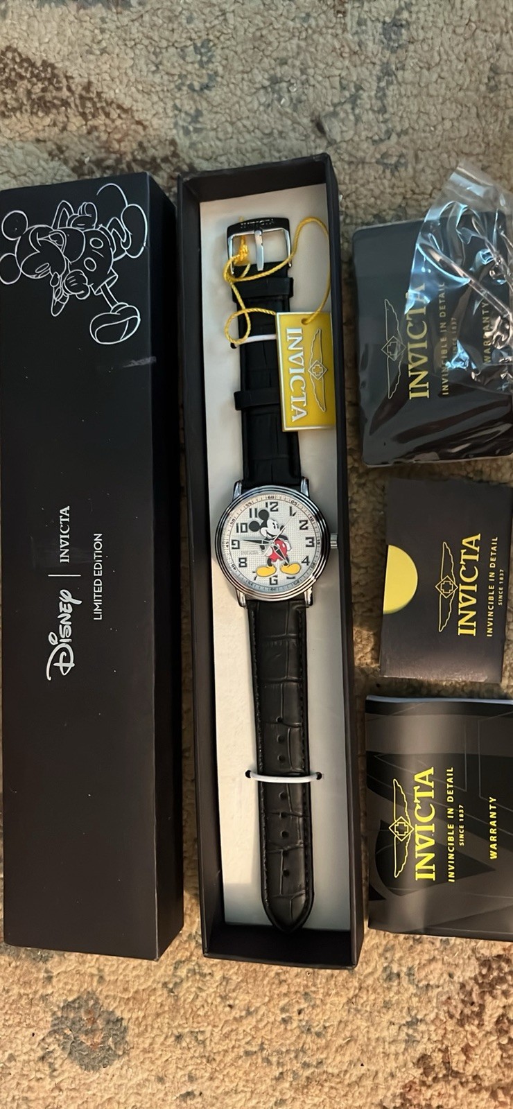 Disney Invicta Limited Edition Mickey Mouse Watch w/ Box – 24544 – 0010/5000