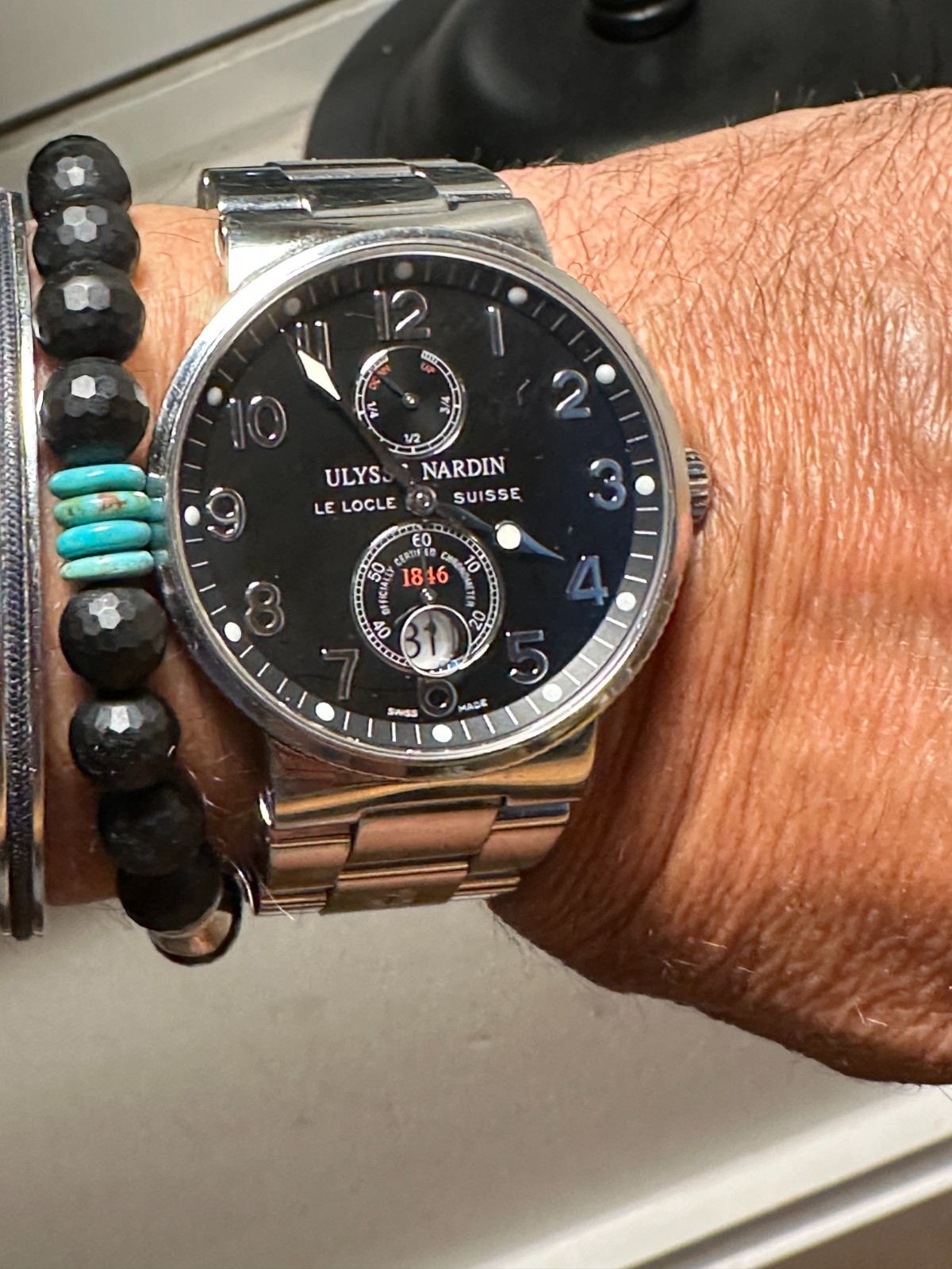 Ulysse Nardin Maxi Marine Chronometer 263-33 Stainless Steel 41mm Men’s Watch