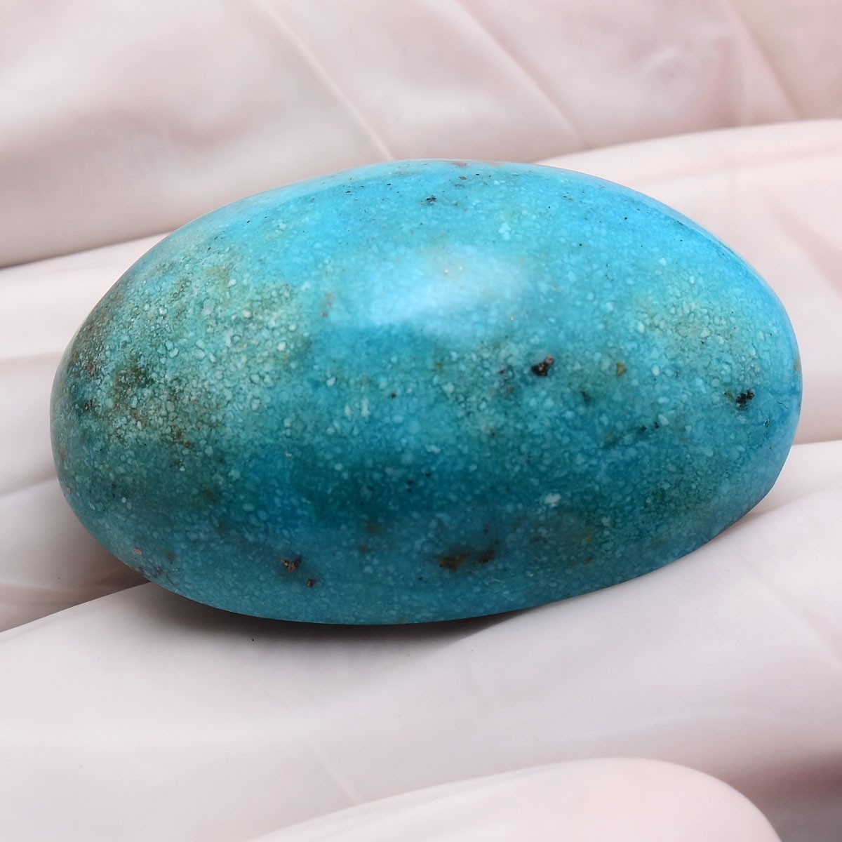 49.65 Ct Natural Persian Turquoise 29mmx18mm Oval Cabochon Untreated Gemstone