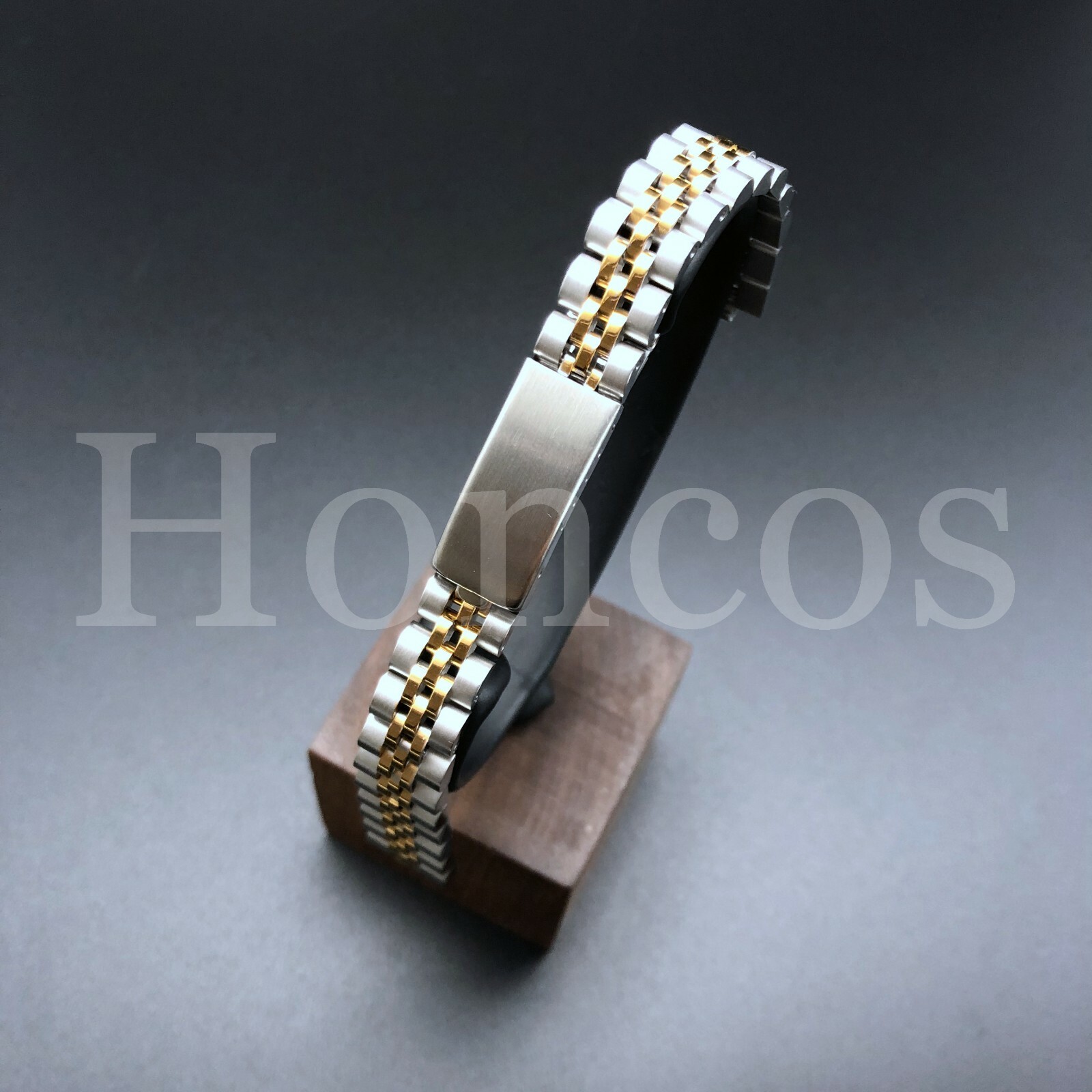 13MM TWO TONE GOLD LADY JUBILEE WATCH BAND FITS FOR ROLEX 26 DATEJUST 6927 6919