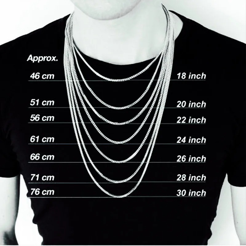 316L Stainless Steel Rope Chain Necklace Men Silver Black Gold 3/4/5/6/8MM