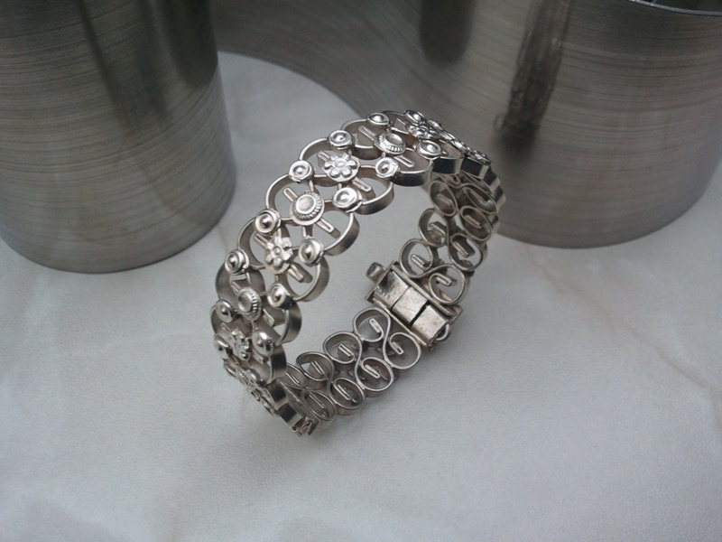 ▄▀▄ beautiful children’s bangle e.g. baptism ▀ real silver ▀ bracelet with hinge ▄▀▄