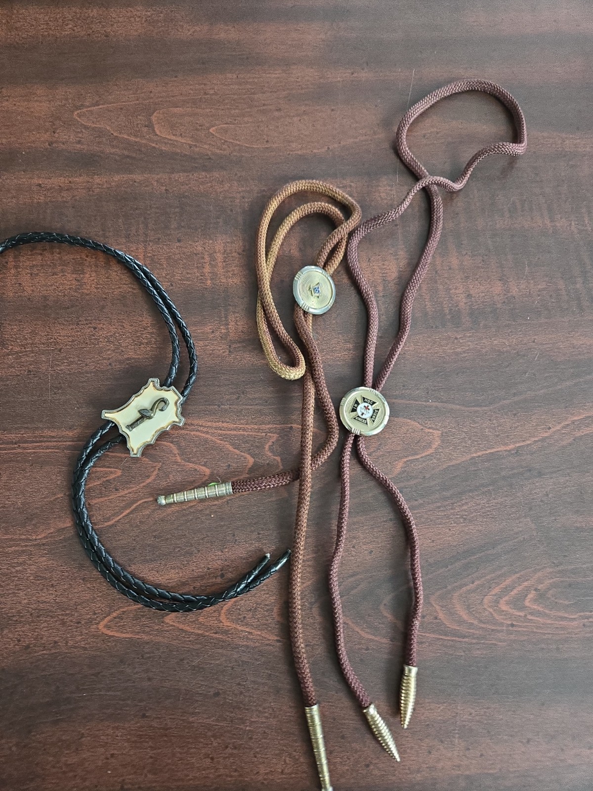 Lot Of 3 Bolo Ties American Legion Mixed Lot