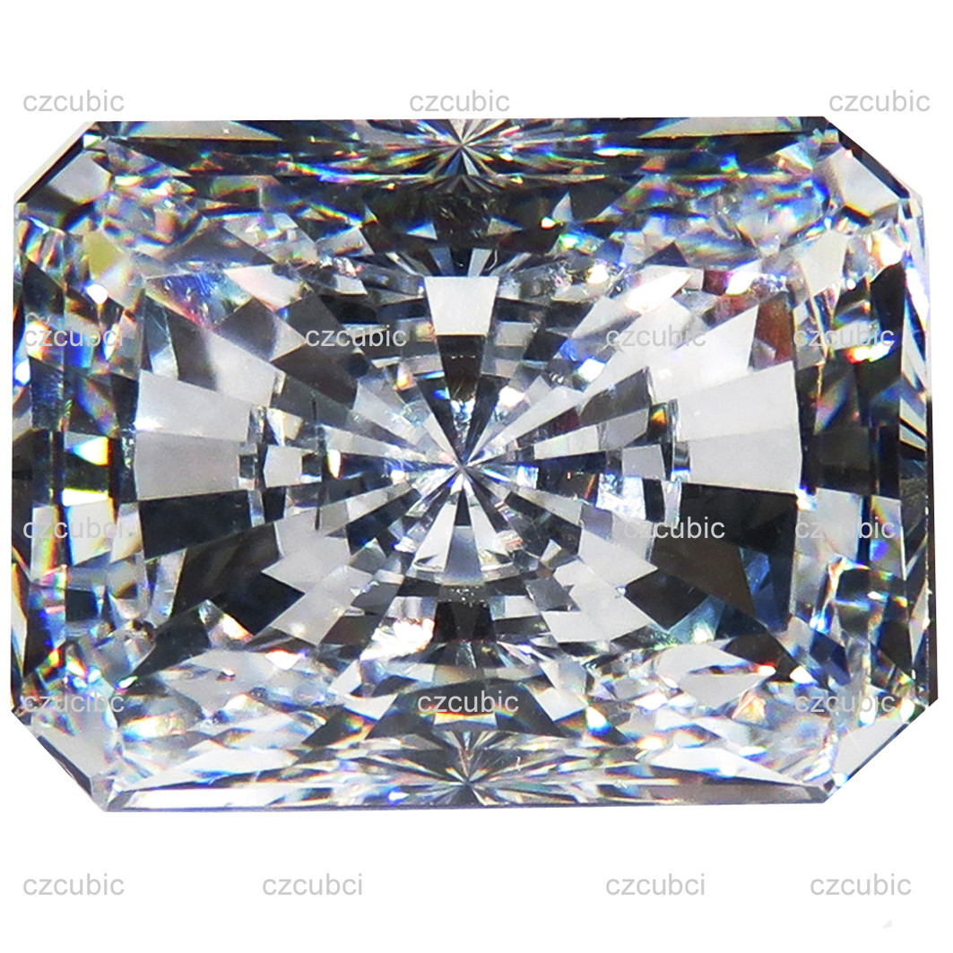 CZ/CUBIC ZIRCONIA EMERALD/RADIANT SHAPE SUPER EXCELLENT TOP QUALITY U.S SHIPPER