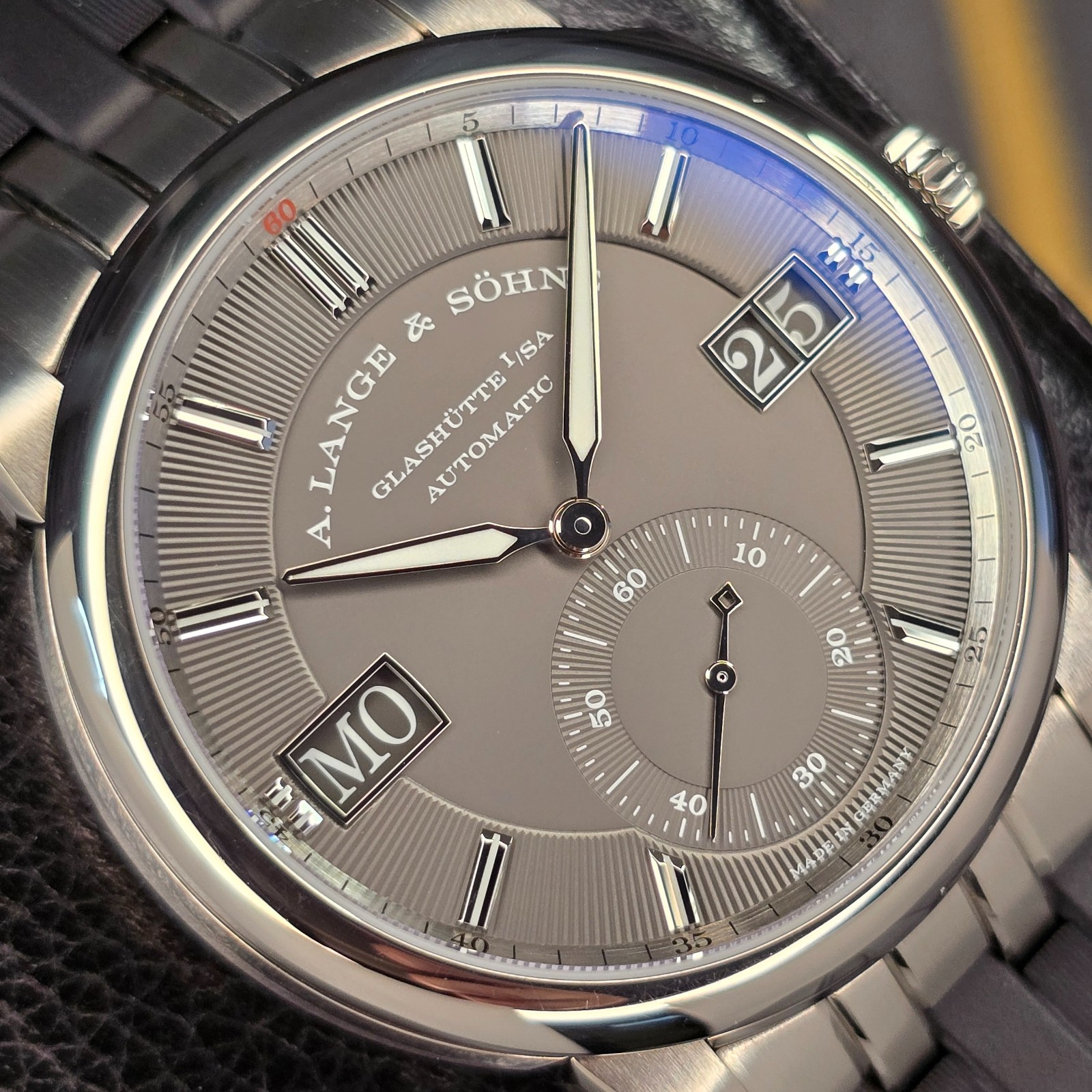 A. LANGE & SOHNE ODYSSEUS 40.5MM 363.068 18K WHITE GOLD GREY DIAL B&P