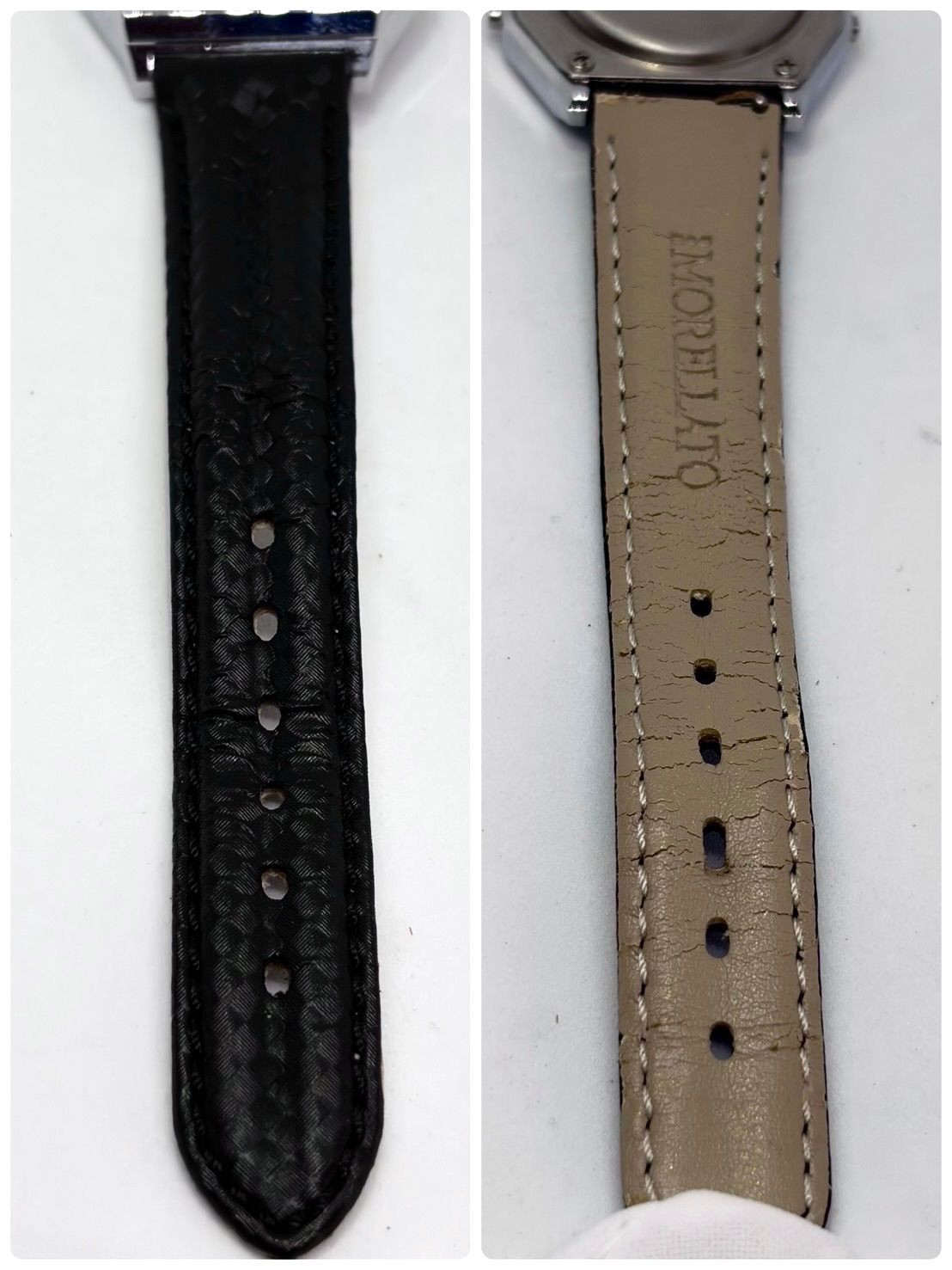 Working Excellent condition CASIO ALARM CHRONO Digital Watch Leather Belt Men’s